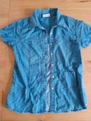 Lilly chemise en jean manche courte taille s