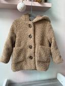 Manteau en fourrure mouton beige marron kiabi bb 3 ans