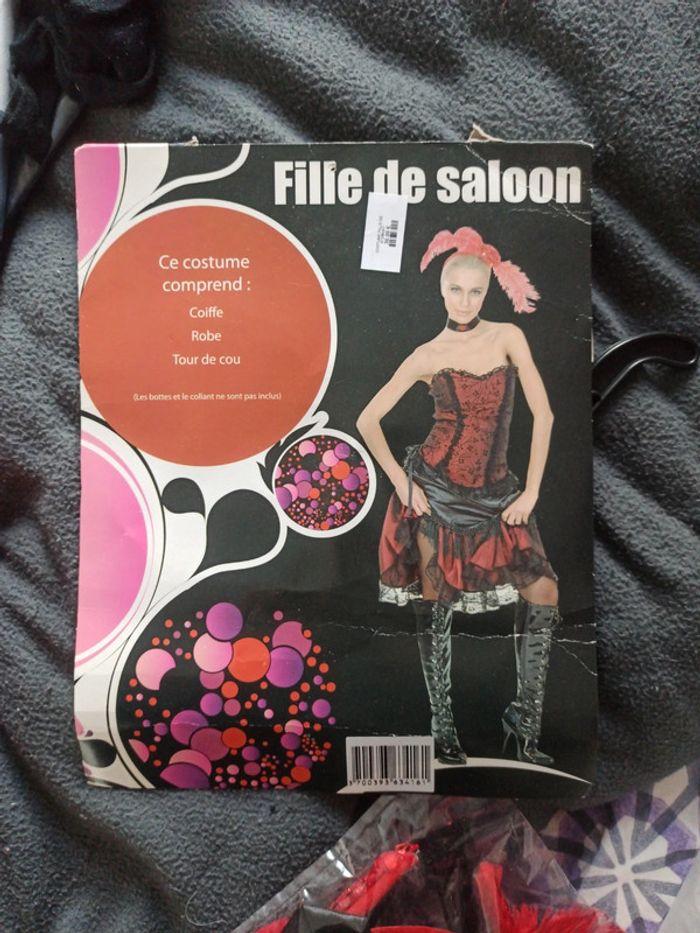 Costume fille de saloon avec accessoires - photo numéro 3