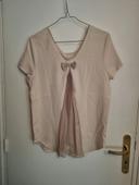 Blouse beige rosé