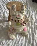 Doudou chat rose blanc nicotoy