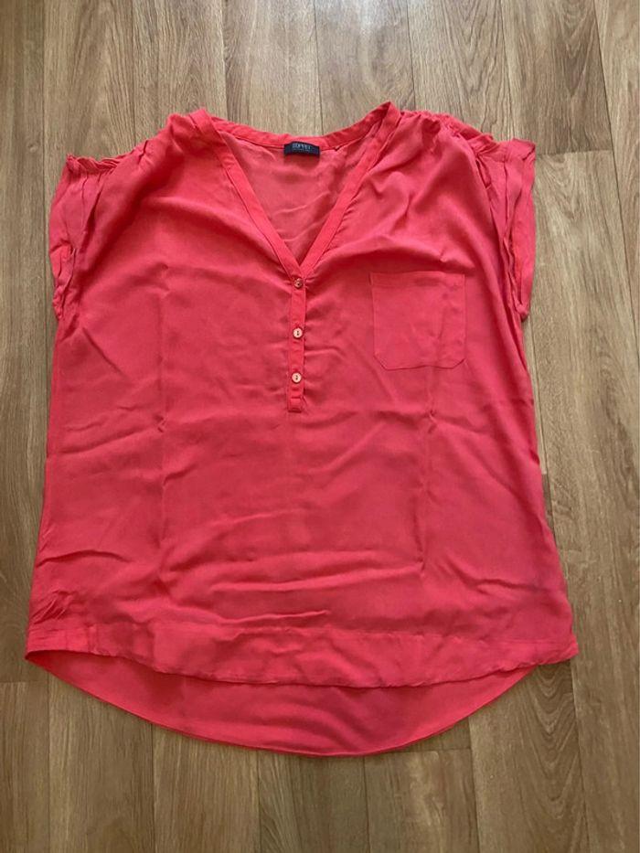 Blouse corail femme M - photo numéro 1