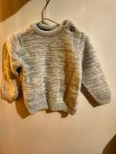 Pull gris beige