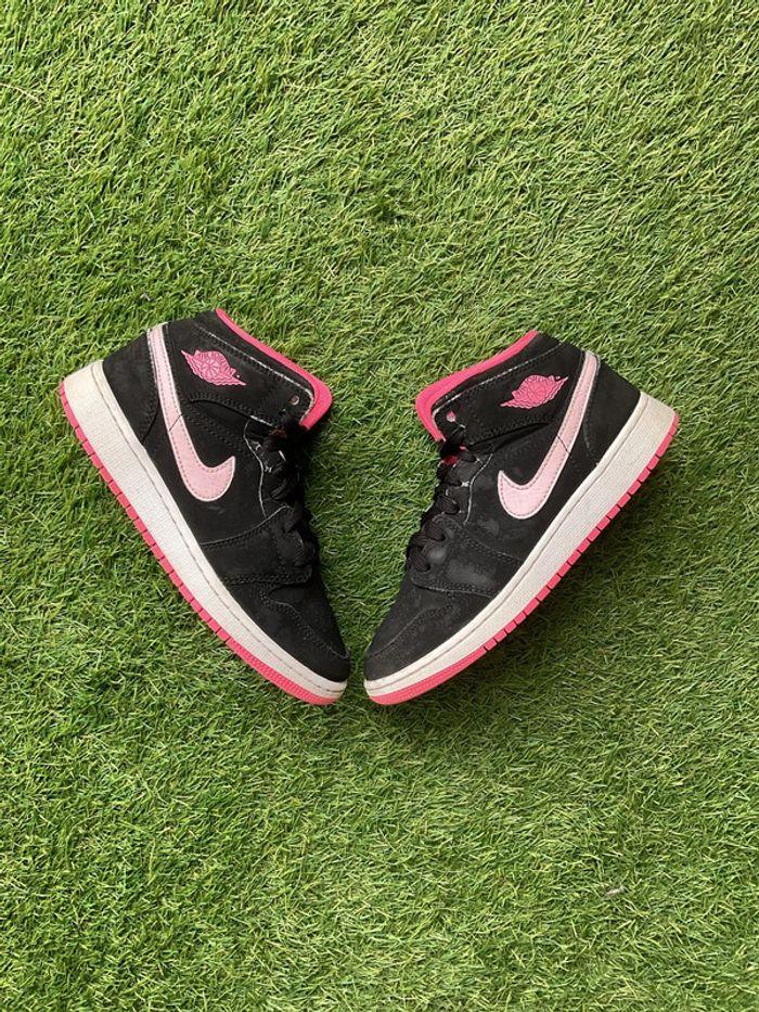 Jordan 1 mid black digital pink size 36 - photo numéro 1