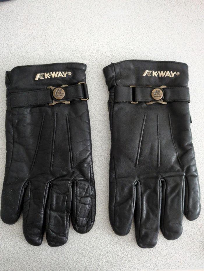 Gants en cuir k-way M - photo numéro 1