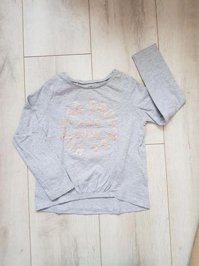 T-Shirt ML gris - 4 ans - Kiabi - photo numéro 1