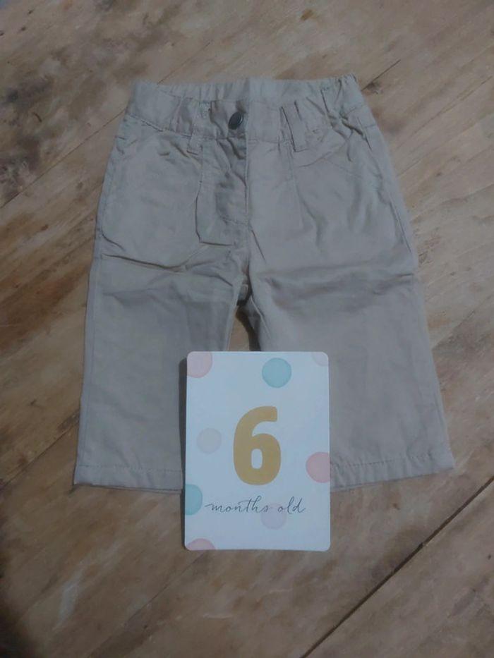 Pantalon beige 6mois tissaia - photo numéro 1