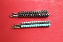 lot 4 pinces cheveux perles noir et turquoise