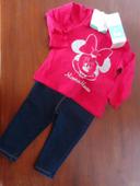 Ensemble Minnie + jean 6 mois