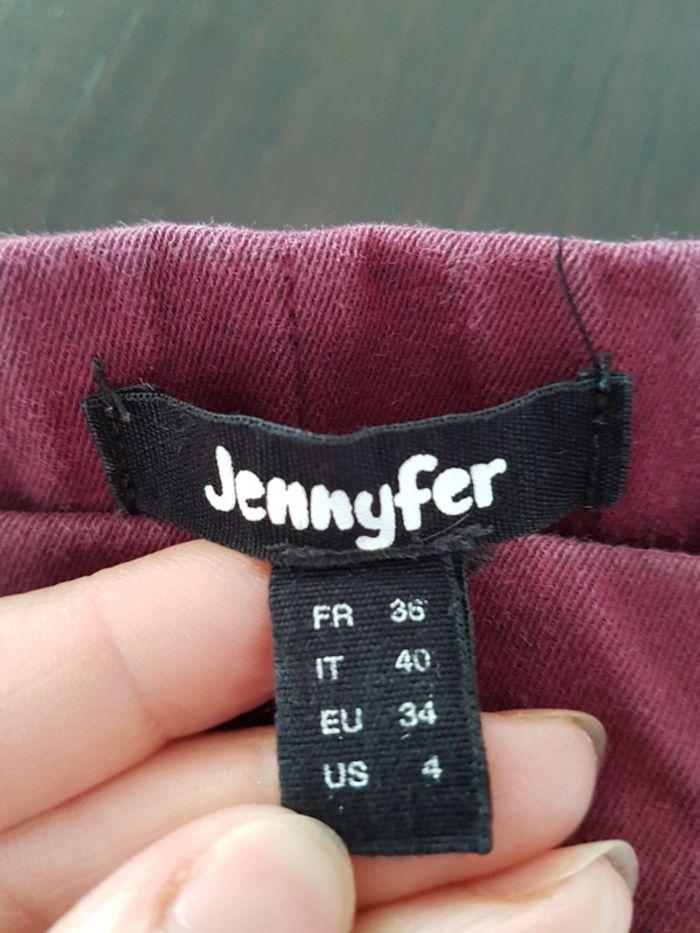 Jeans slim bordeaux Jennyfer taille 36. Petit prix ! - photo numéro 5