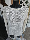 Monari pull beige à maille taille M