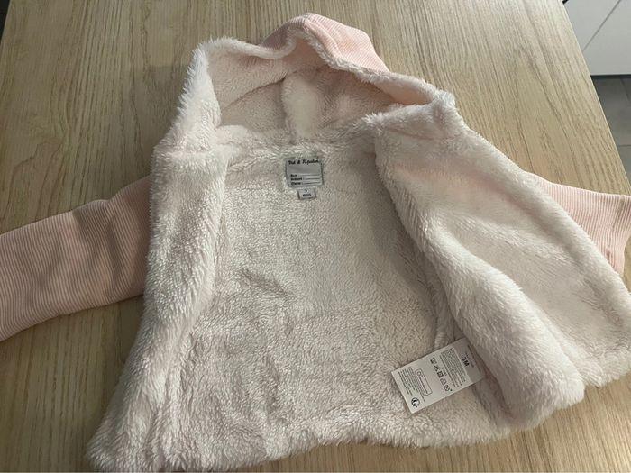 Veste rose chaude bébé 3 mois - photo numéro 2