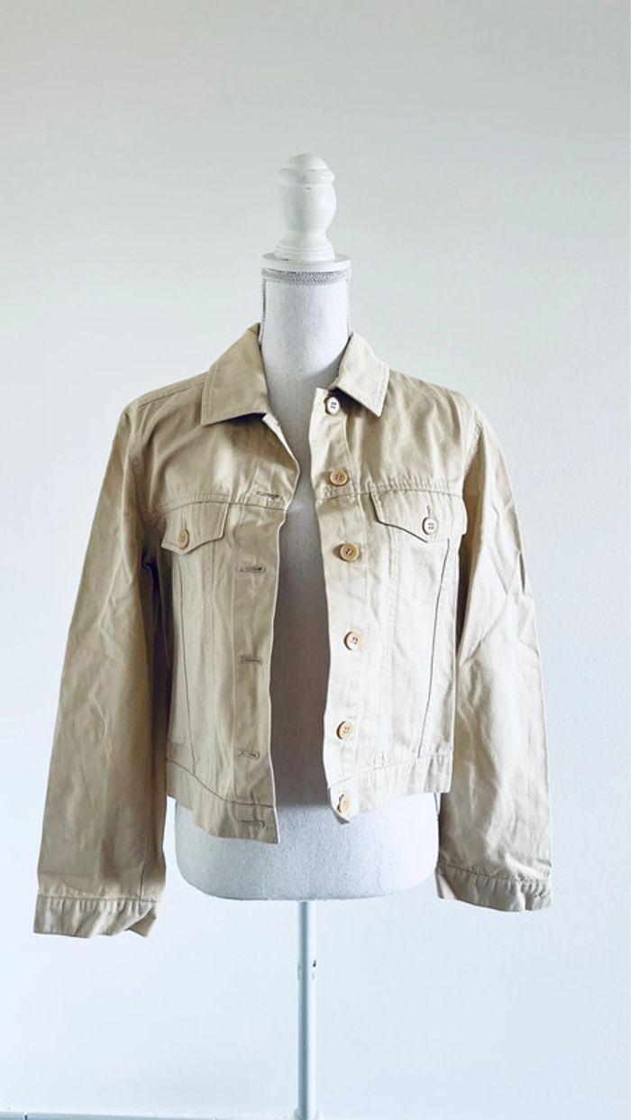 Veste en jean beige Max Mara Weekend - photo numéro 1