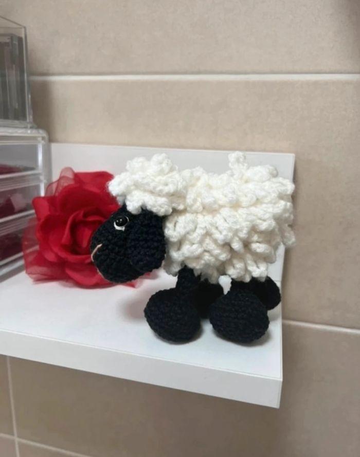 Mouton, en crochet, blanc - photo numéro 1