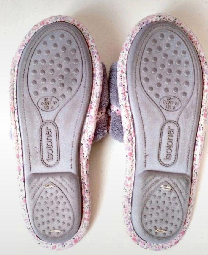 Paire de Chaussons/pantoufle  Liberty en micro éponge taille 37 - photo numéro 3