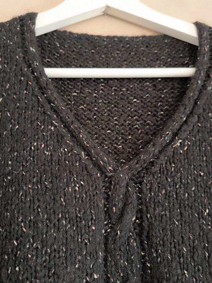 🤎 Pull laine chaud toux doux noir moucheté 38/40 🤎 - photo numéro 11