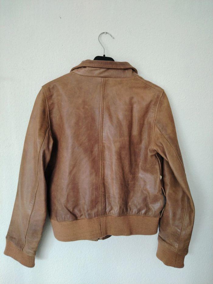 Veste en cuir marron - photo numéro 13