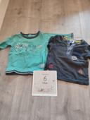 Lot tee-shirts manches longues. Taille 6 mois