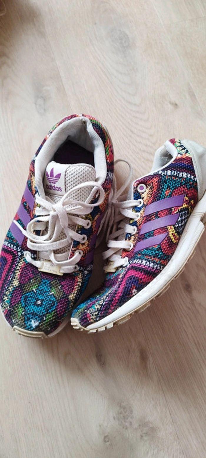 Baskets adidas zx flux w multicolor s76593 - photo numéro 1