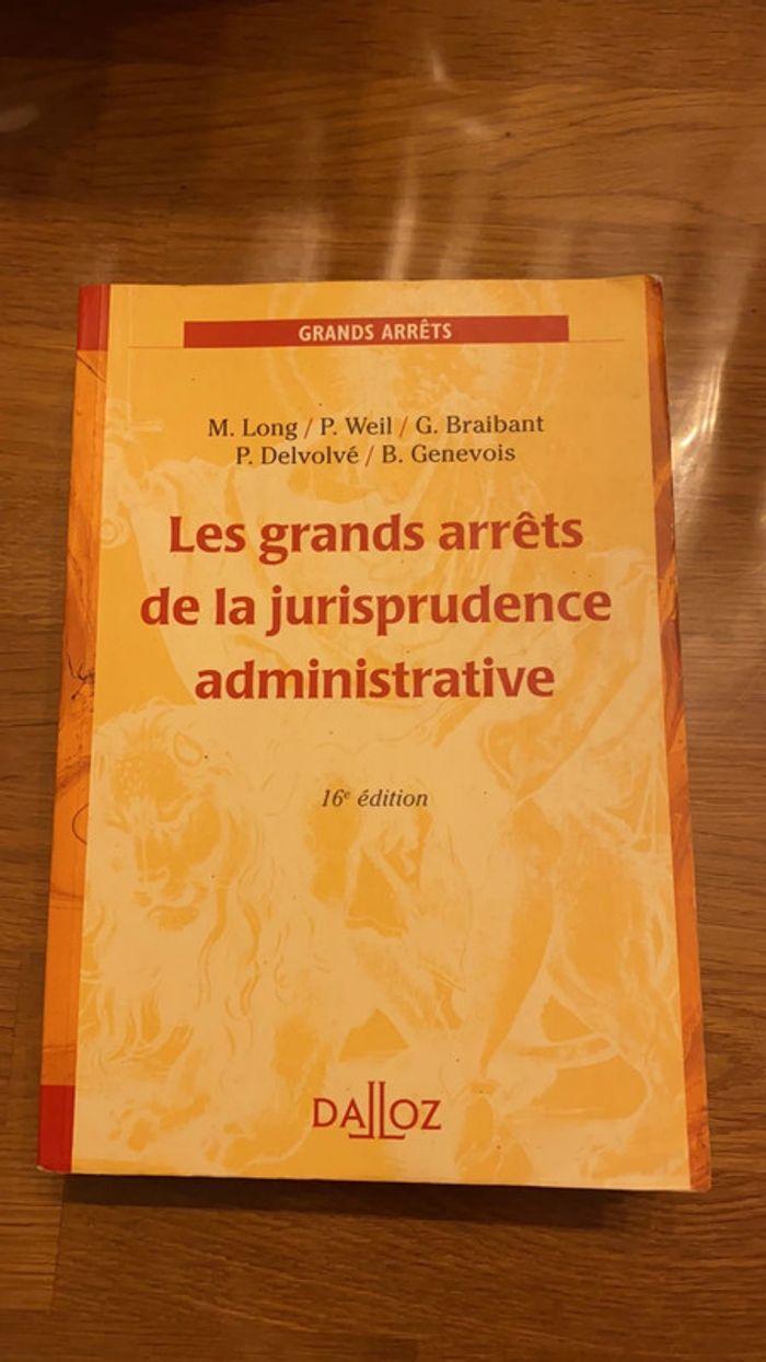 Les grands arrêts de la jurisprudence administrative