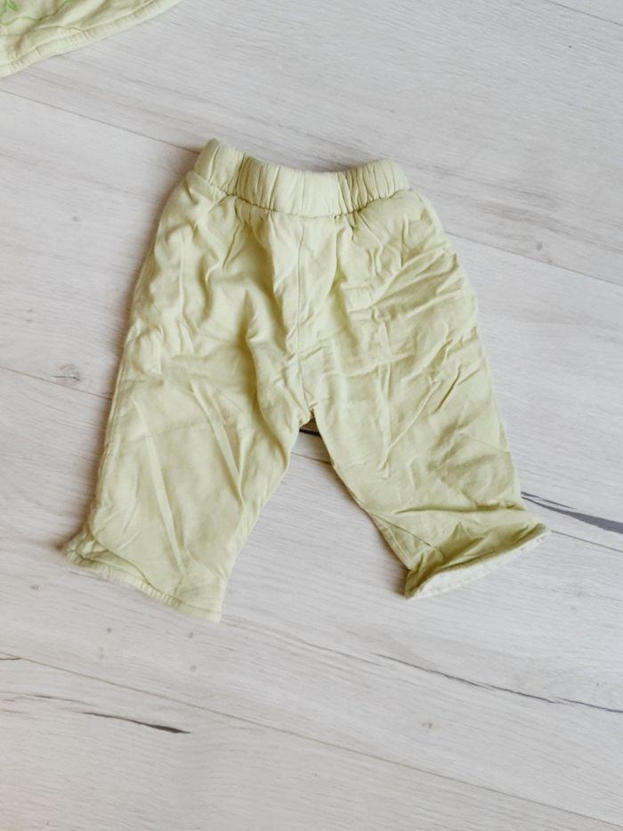 Vêtement bébé mixte garçon fille ensemble 2 pièces pantalon et gilet vert 6 mois - photo numéro 4