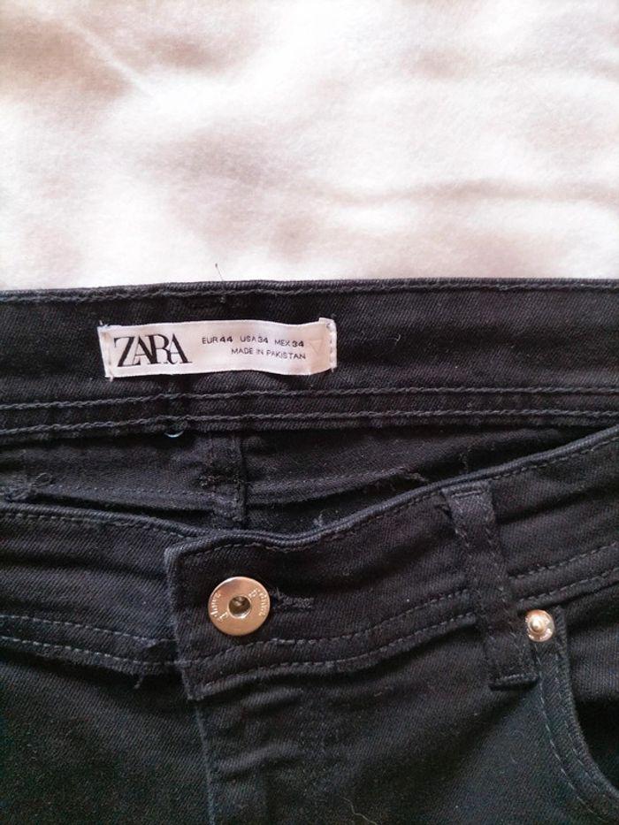 Pantalon jean homme slim noir zara - photo numéro 3