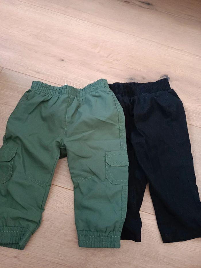 Lot de 2 pantalons 12 mois - photo numéro 1