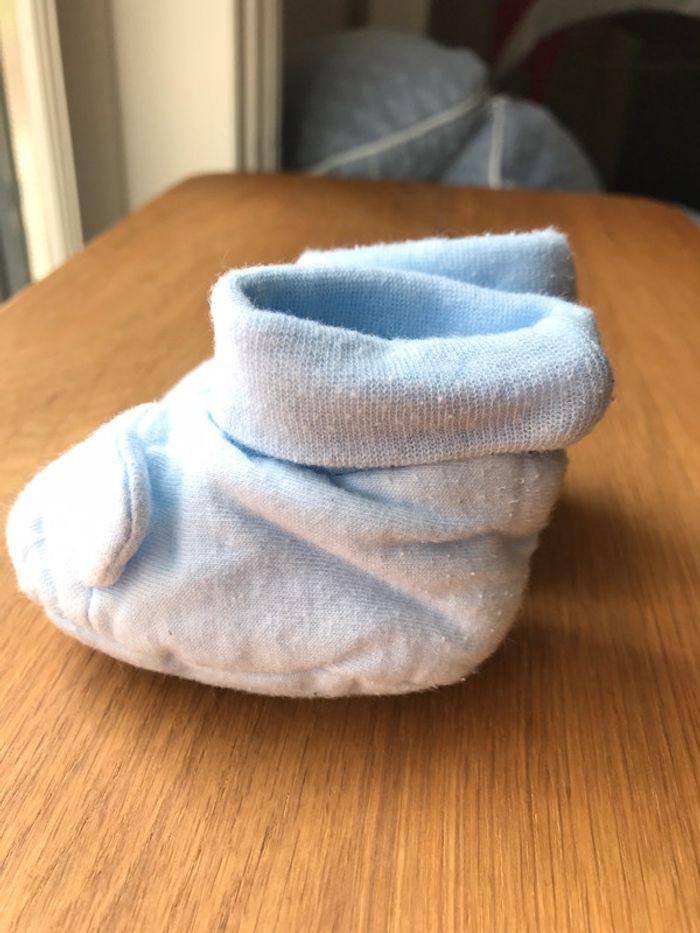 Chaussons absorba bleu ciel naissance - photo numéro 2