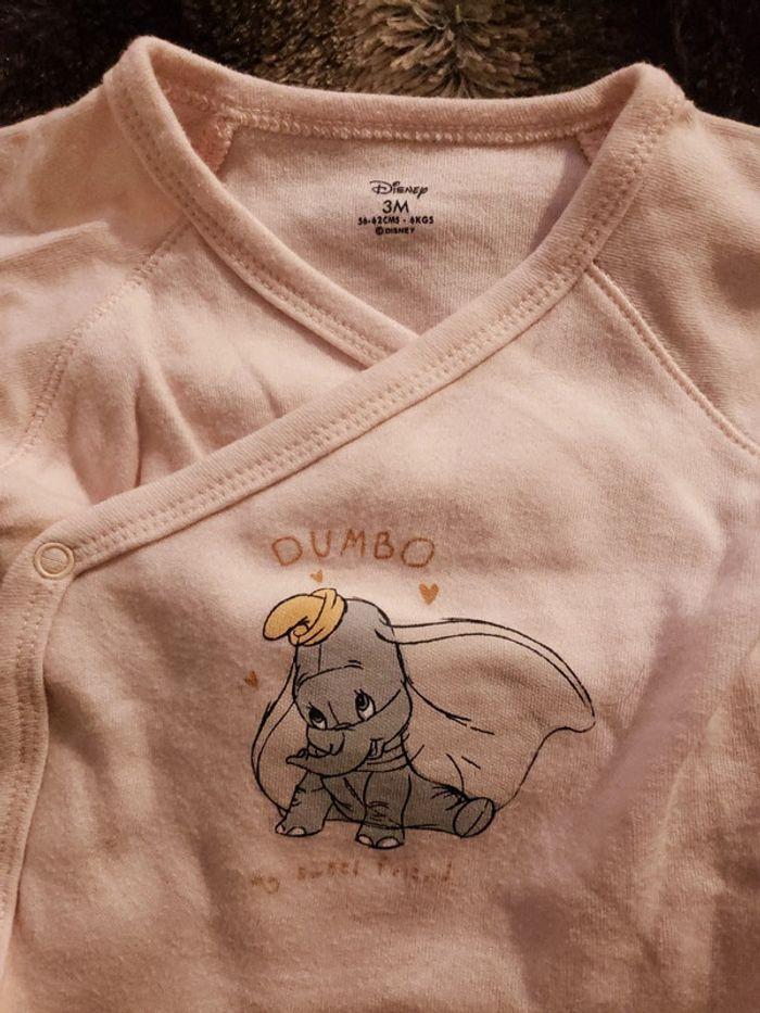 pyjama 2 pièces 3 mois fille Disney Dumbo #disney - photo numéro 2