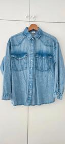 Chemise jeans bleu clair