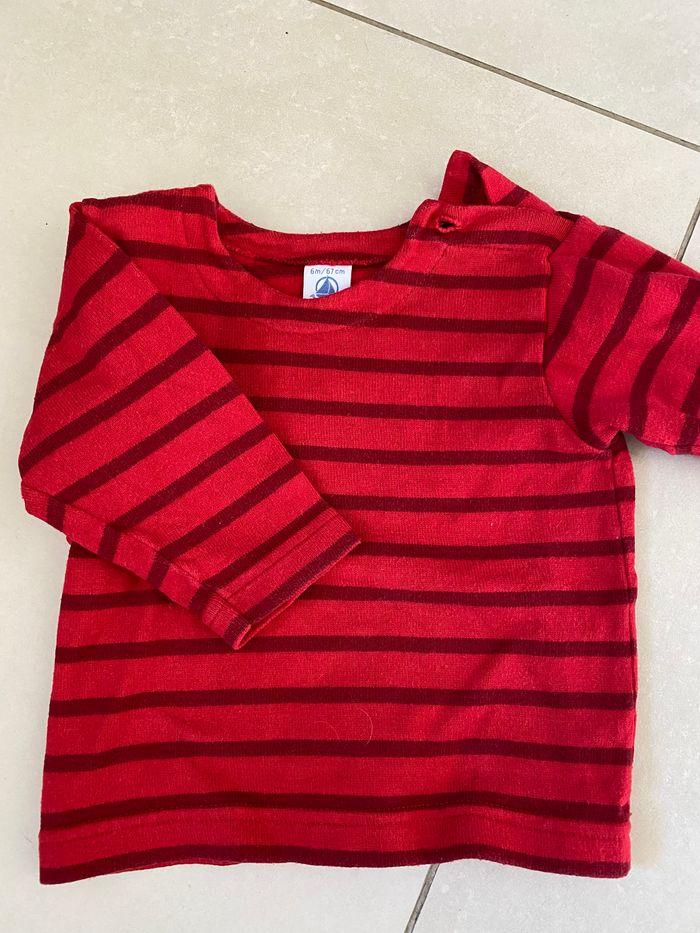 Tee shirt manches longues petit bateau - photo numéro 2