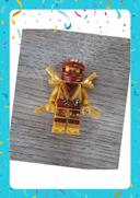 Minifigurine Ninjago Nya doré (compatible Lego)