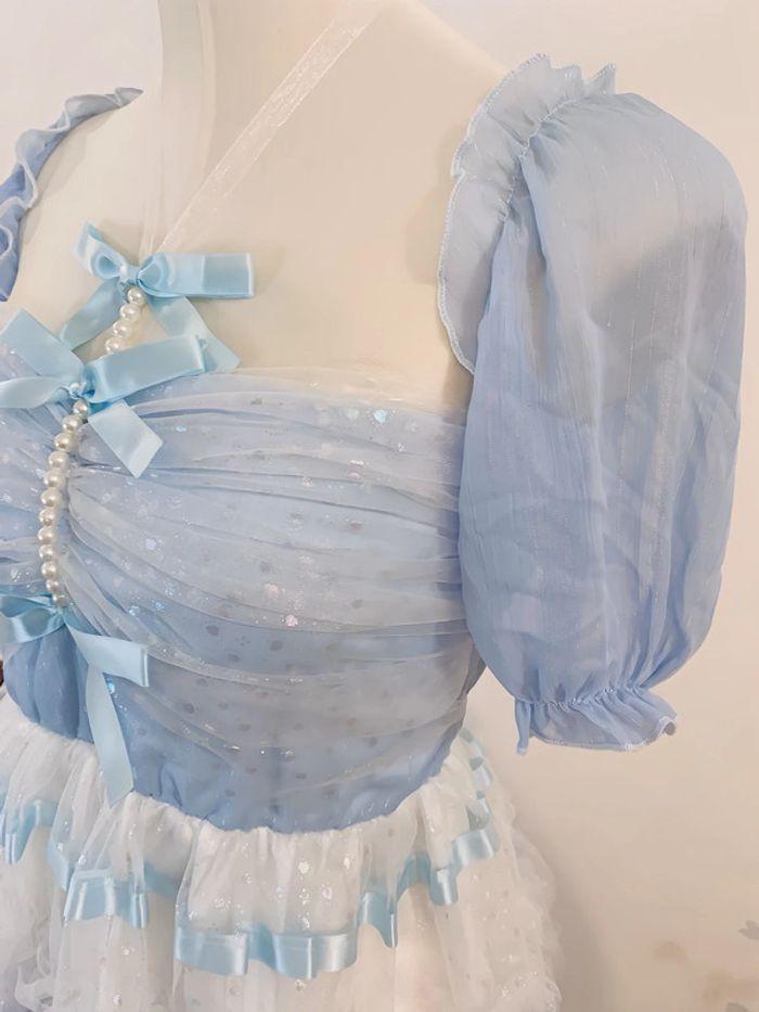 Dress Robe Blue Lolita Cute Kawaii Princess Barbie Lolita - photo numéro 6