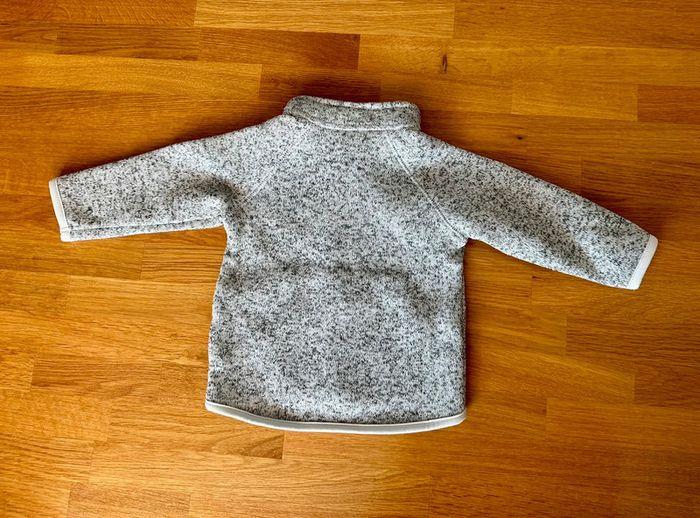 Gilet polaire gris chiné H&M fille garçon 4 6 mois chaud et confortable - photo numéro 2