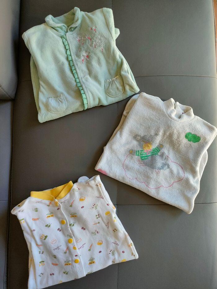 Lot de 3 pyjamas bébé fille taille 1 mois - photo numéro 1