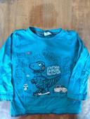 T shirt ml - Dinosaure - 3 ans