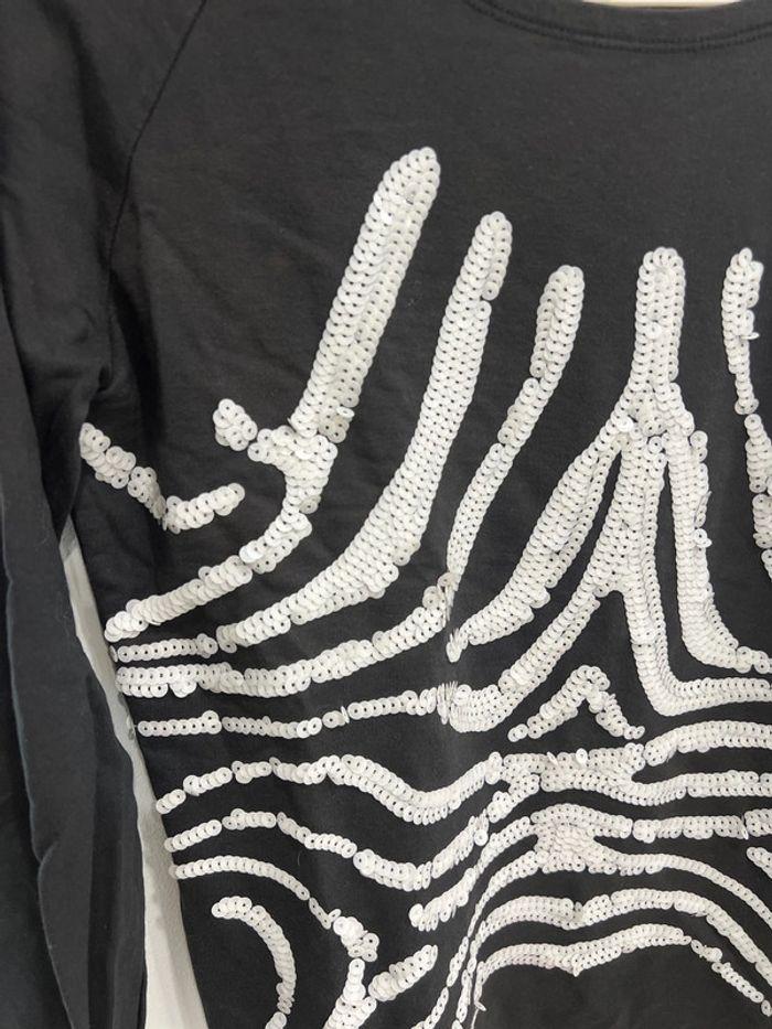 Pull vero moda sequin blanc et noir f1 - photo numéro 4