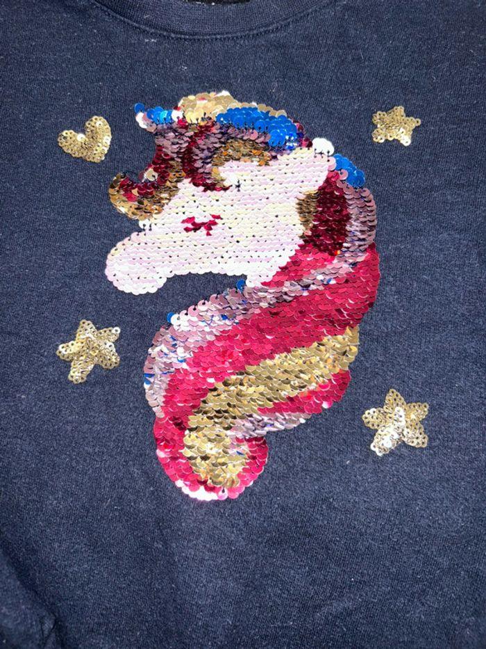 Pull à sequin licorne Inextenso - photo numéro 2