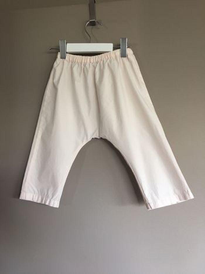 Bonpoint pantalon sarouel 18 mois beige rosé - photo numéro 1