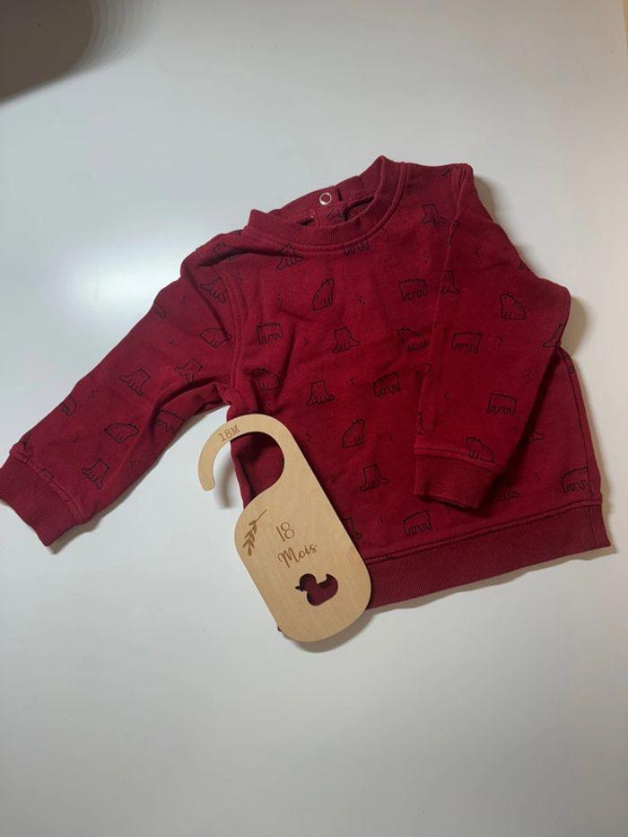 Pull rouge bordeaux, 18 mois, Kiabi 👦🏻 - photo numéro 1