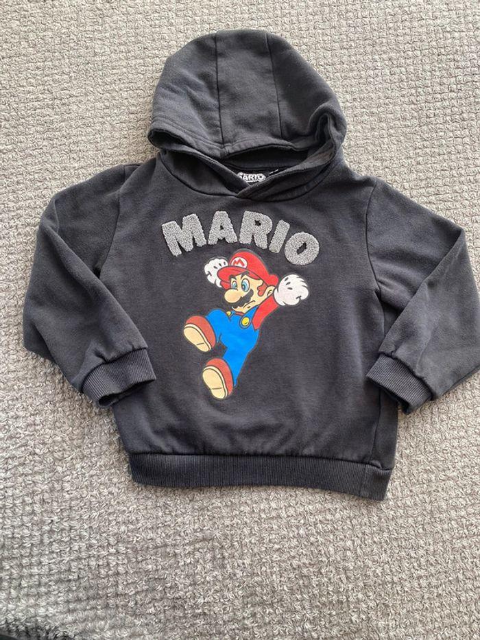 Sweat a capuche mario (5ans) - photo numéro 1