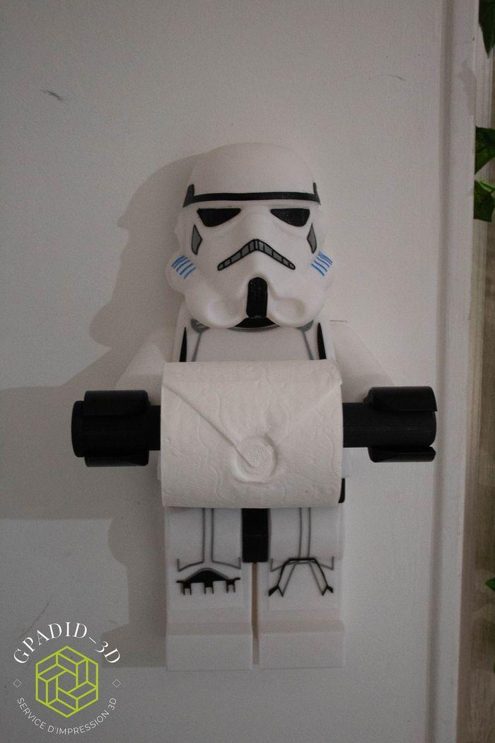 Dévidoir de papier toilette ou simple décoration murale dans un style Lego - photo numéro 3