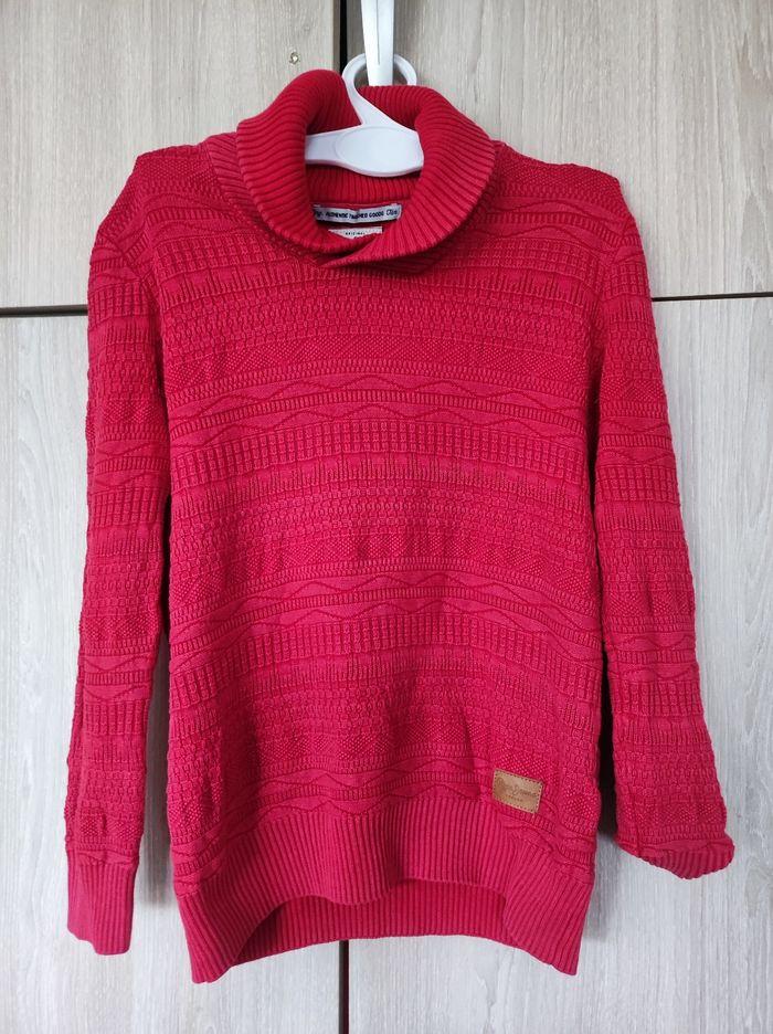 Pull rouge maille 8 ans Pépé Jeans - photo numéro 1