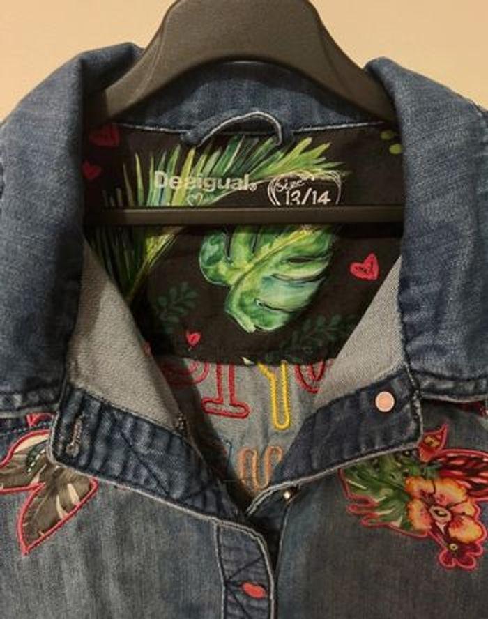 Veste en jean desigual fille taille 13/14 ans ! - photo numéro 5