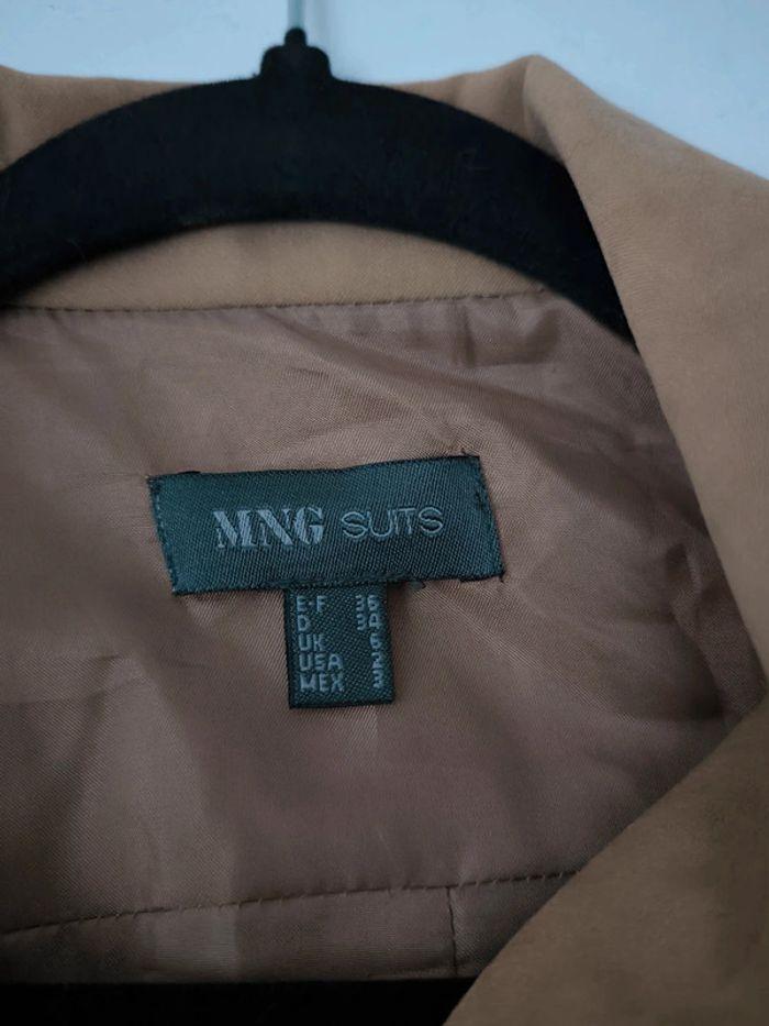 🤎 Veste blazer suédine Camel Mango vintage 36 🤎 - photo numéro 4