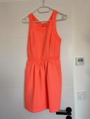 Robe corail portée 1 fois