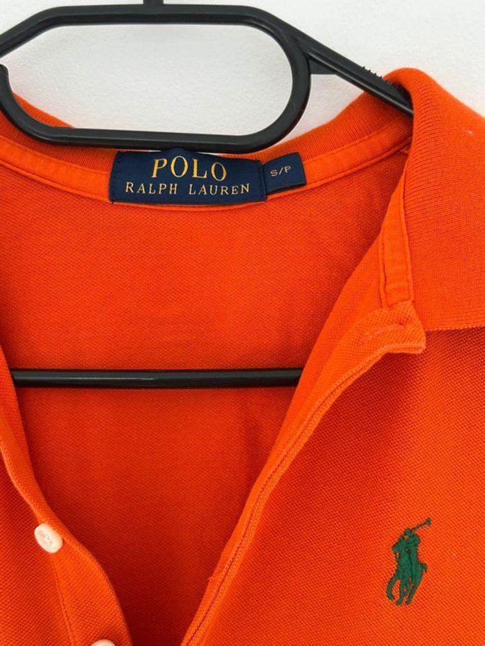 Polo cintré orange Ralph Lauren femme taille S - photo numéro 3