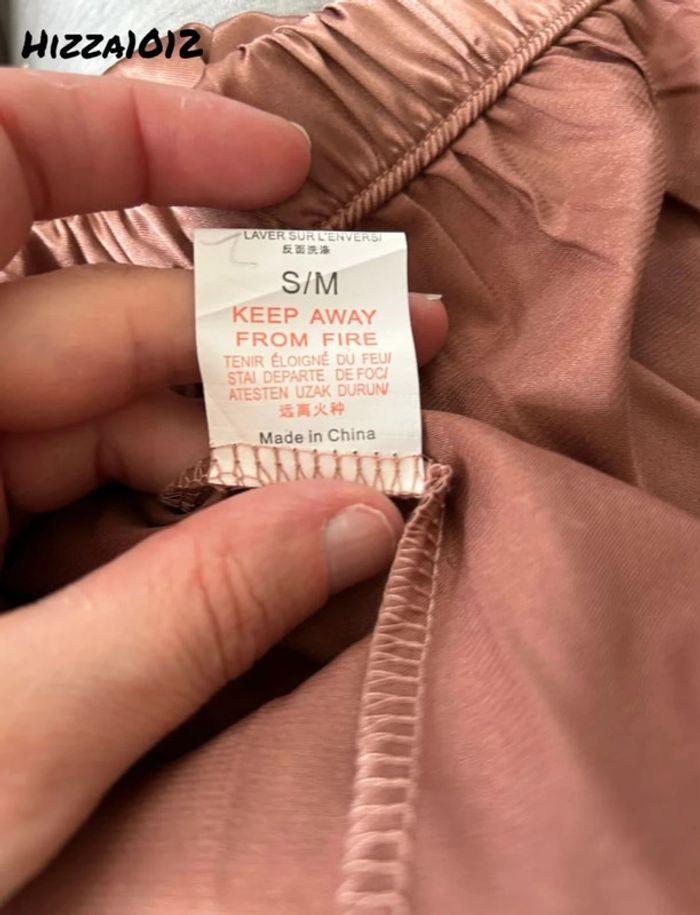 Ensemble pyjama 3 pièces satiné rose gold taille 36/38 💖 - photo numéro 9