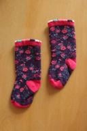 Chaussettes violettes fleurs, La compagnie des petits, 15/16