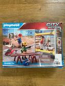 Playmobil ouvriers avec échafaudage 70446